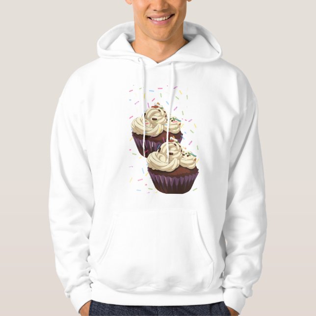 kopp tårta hoodie (Framsida)