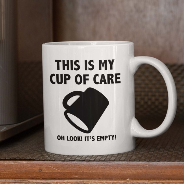Kopp vid Mugg (This Is My Cup Of Care. Oh Look! It's Empty! Mug)