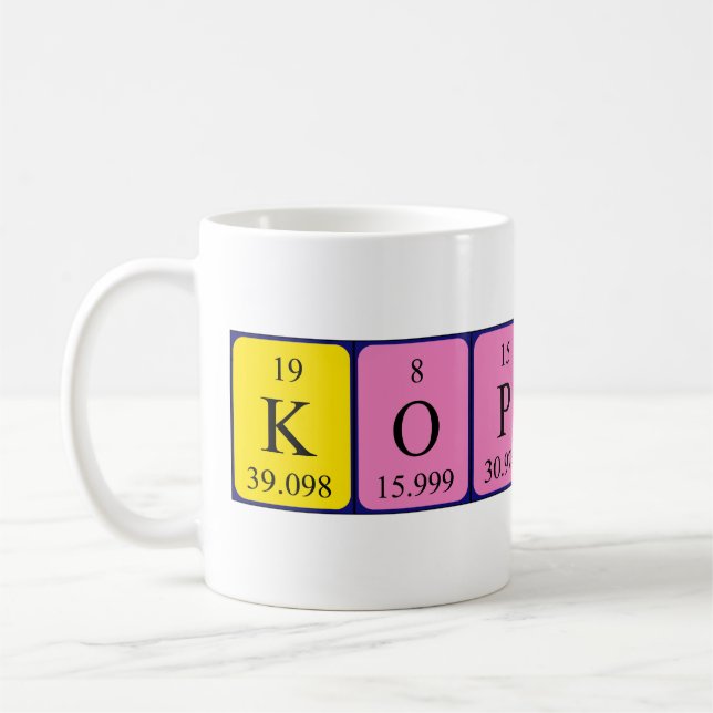Koppány Periony bord namn mugg (Vänster)