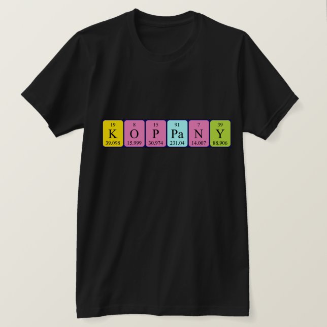 Koppány Periony bord namn shirt T-shirt (Design framsida)