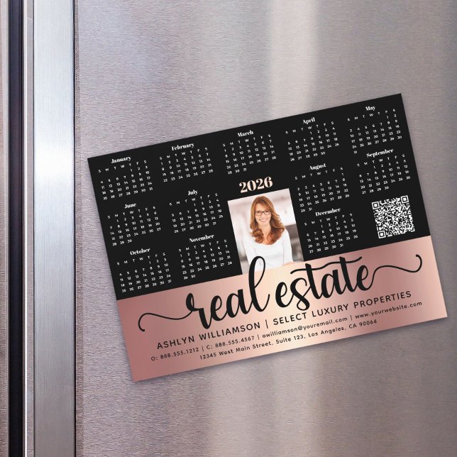Koppar 2026 Kalender Real Gods QR Code Magnet (Skapare uppladdad)