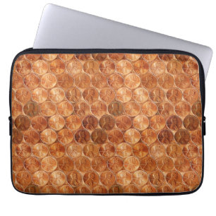 Koppar Abraham Lincoln penny, 1 cent koppar 13 tum Laptop Fodral