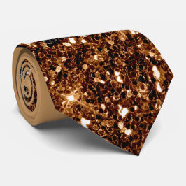 Koppar & Black Glitter Necktie Slips