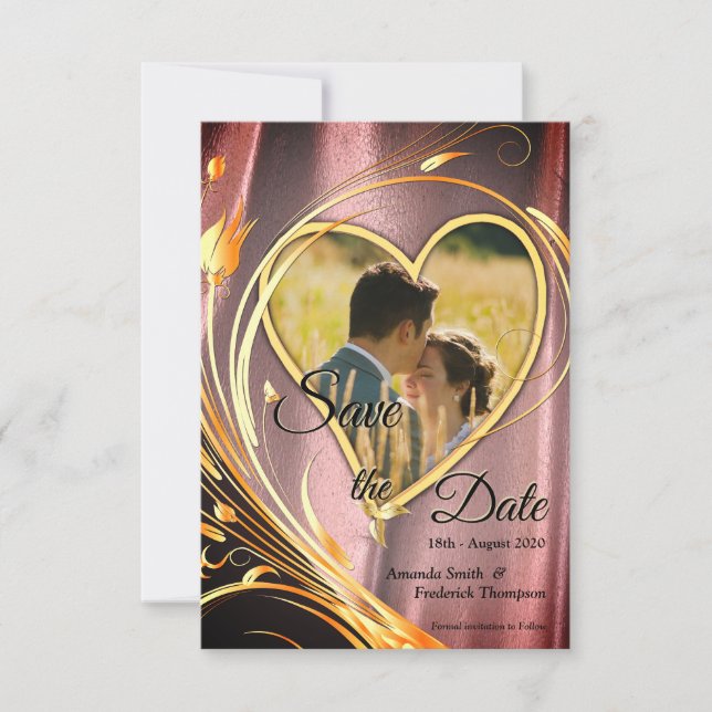 Koppar/brassatatin och grafiklaster spara datumet (Framsida)