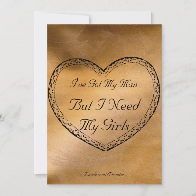 Koppar Bröllop I Har Min man - hjärtinbjudan Inbjudningar (Framsida)