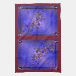 Koppar Butterflies Kitchen Towel Kökshandduk
