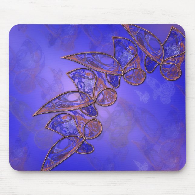 Koppar Butterflies Mousepad Musmatta (Framsidan)