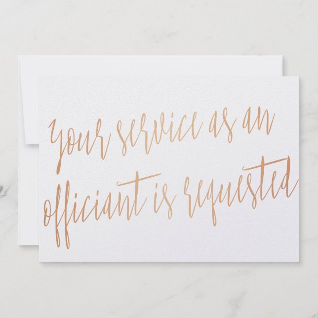 Koppar "Din tjänst som tjänsteman ombeds" (Framsida)