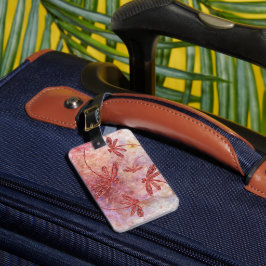 Koppar Dragonflies på Hett Summer Himmel Bagagebricka