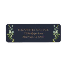 Koppar Geometric Eucalyptus Blue-Returadress