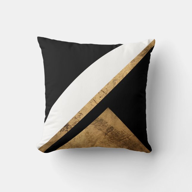 Koppar Guld Patina Geometric Chic Kudde (Framsida)