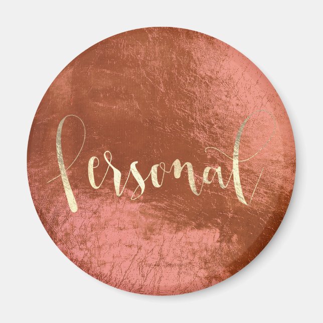 koppar Guld Rosa för personlig veckoplanering Magnet (Framsidan)