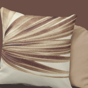 Koppar Handflatan Löv   Modern minimalistisk Abstr Kudde