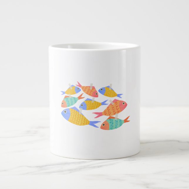 Koppar kaffeprov fil färg  jumbo mugg (Framsidan)