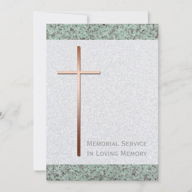 Koppar Kor Stone 2-meddelande Inbjudningar (Framsida)