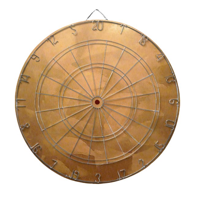 Koppar Metallisk Hand Borstad Darttavla (Framsidan)