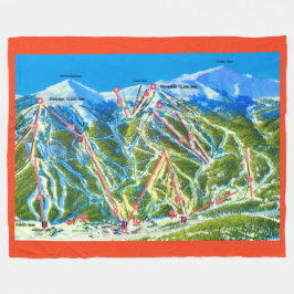 Koppar Mtn skidbacke flanellfilt Fleecefilt