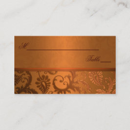 Koppar- och bruna skaftortskort placeringskort