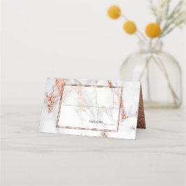 Koppar och Marble Bröllop Bold Elegance Placeringskort