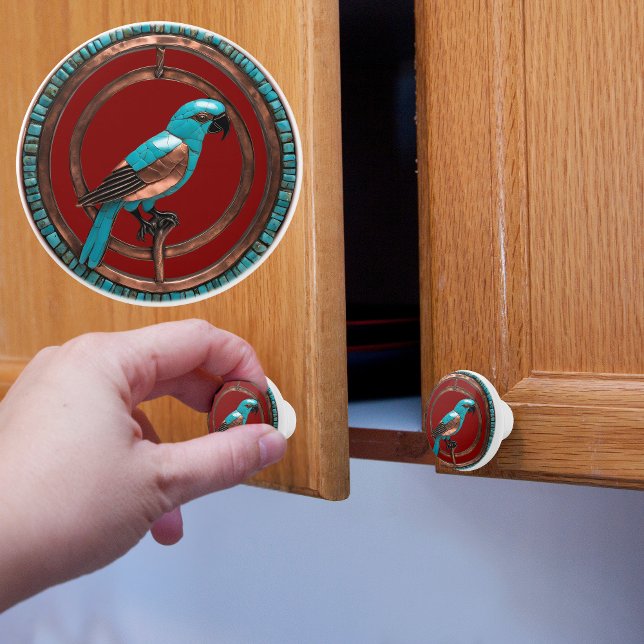 Koppar och turkos Parrot Knopp (Skapare uppladdad)