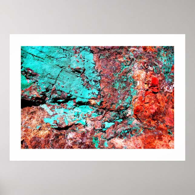 Koppar och turkos poster (Framsidan)