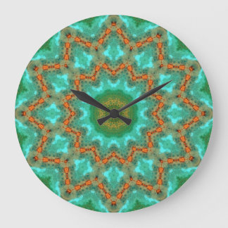 Koppar Patina Mandala 06308-1 Stor Klocka