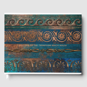 Koppar Patina och Turkos Grecian Metallic Gästböcker