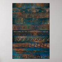 Koppar Patina och Turkos Grecian Metallic