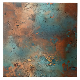 Koppar Patina Rustic Metallic Keramic tile Kakelplatta