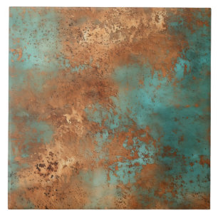 Koppar Patina Rustic Metallic Keramic tile Kakelplatta