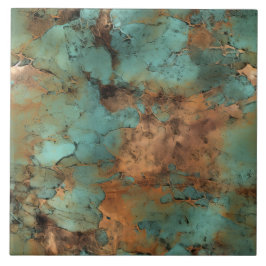 Koppar Patina Rustic Metallic Keramic tile Kakelplatta