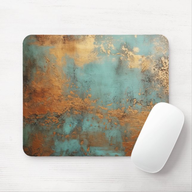 Koppar Patina Rustic Metallic Musmatta (Med mus)