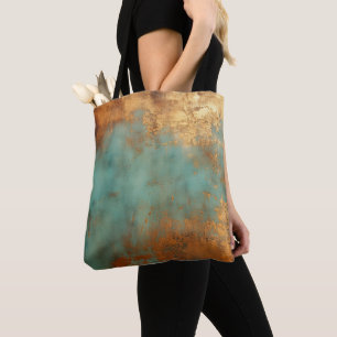 Koppar Patina Rustic Metallic Tygkasse