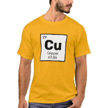 Koppar/Periodiska Bord - Cu Inslag T-Shirt