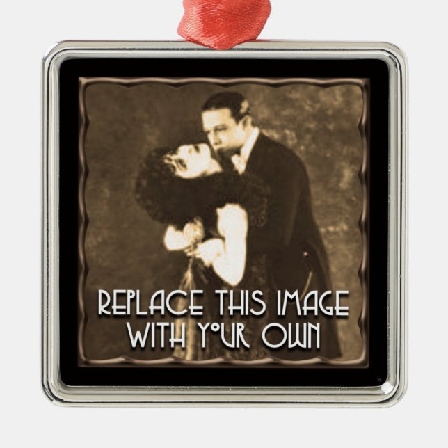 Koppar-Ram-mall Julgransprydnad Metall (Framsidan)