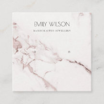 KOPPAR ROSA MARBLE STUD EARRING VISNING LOGOTYP