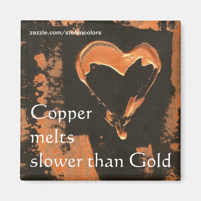 Koppar smälter långsammare än Guld Magnet (Framsidan)