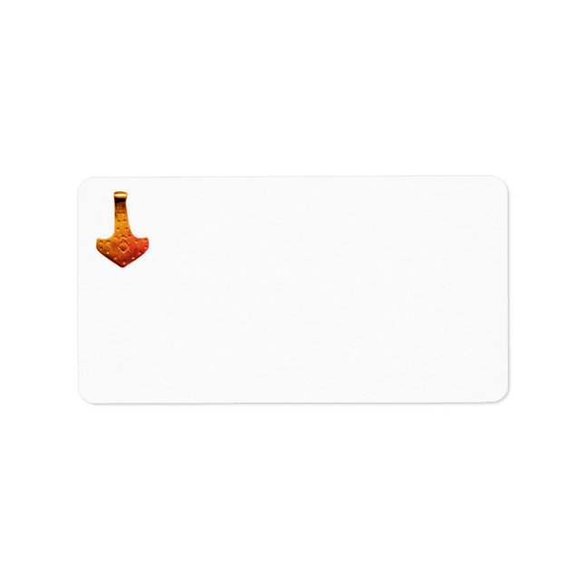 Koppar Tor hammer adressetiketter (Framsidan)