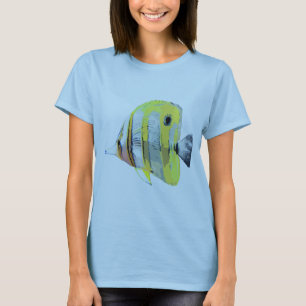 Kopparbandad fjärilsfisk t-shirt