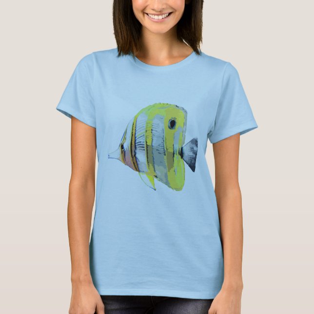 Kopparbandad fjärilsfisk t-shirt (Framsida)