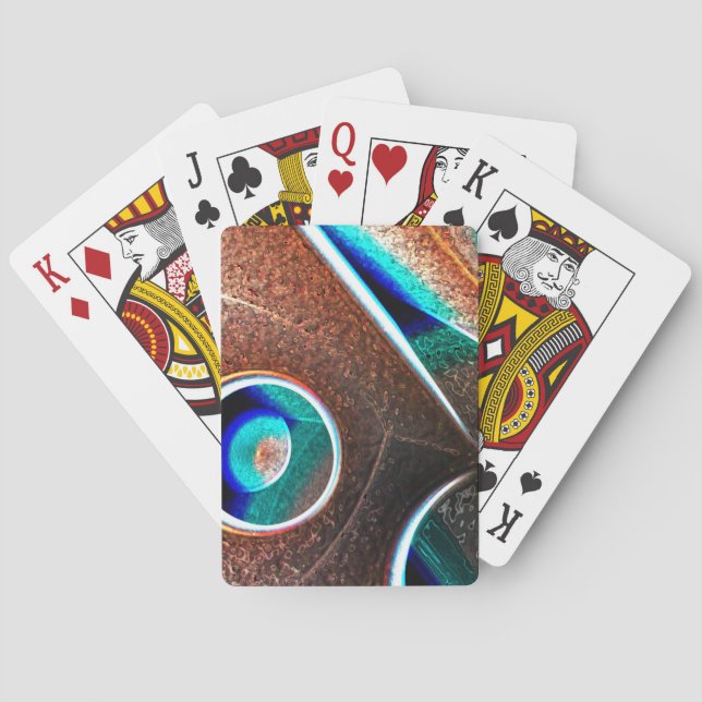 Kopparblått Kortlek (Baksidan)