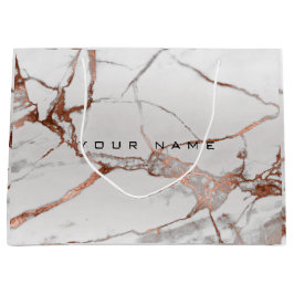 Kopparbronze Marble Metallic Gift Grått Silver Lux