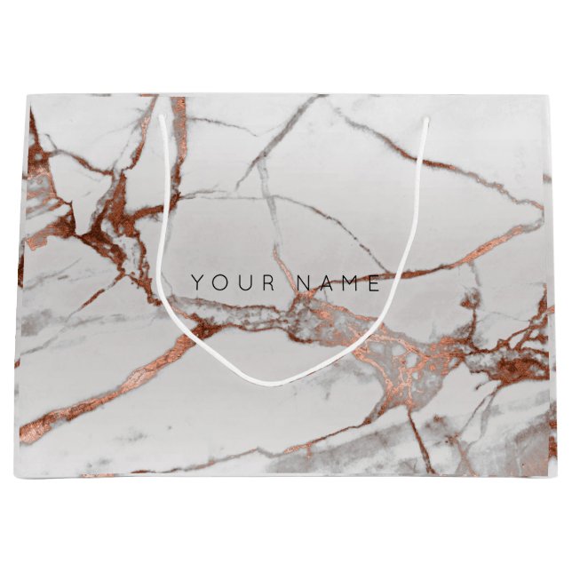 Kopparbronze Marble Metallic Gift Grått Silver VIP (Framsidan)