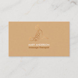 Kopparbrun Massage Terapi Masseuse Spa Visitkort
