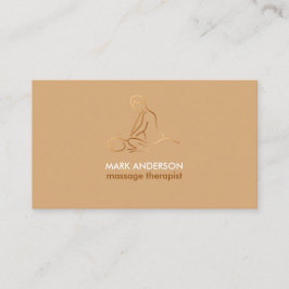 Kopparbrun Massage Terapi Masseuse Spa Visitkort