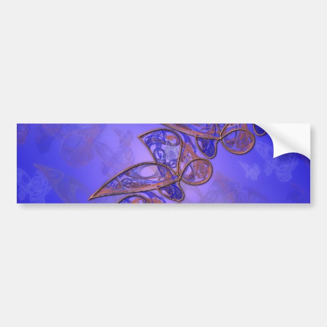Kopparbutterflies Bumper Sticker Bildekal (Framsidan)