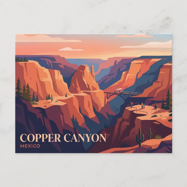 Kopparcanyon Mexiko Vykort (Framsida)
