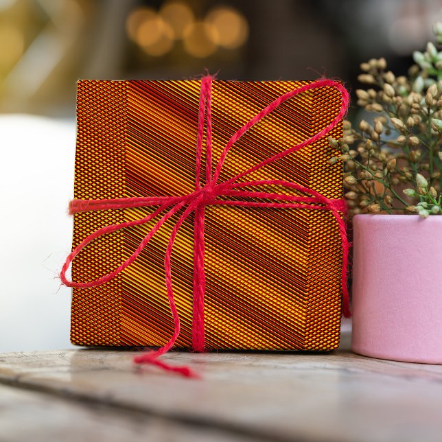 Koppareffekt Moiré Rand - Trippy Abstrakt Presentpapper (Skapare uppladdad)