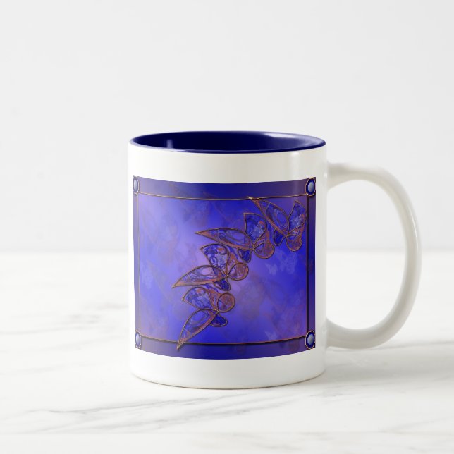 Kopparfjärilar Mugg (Höger)