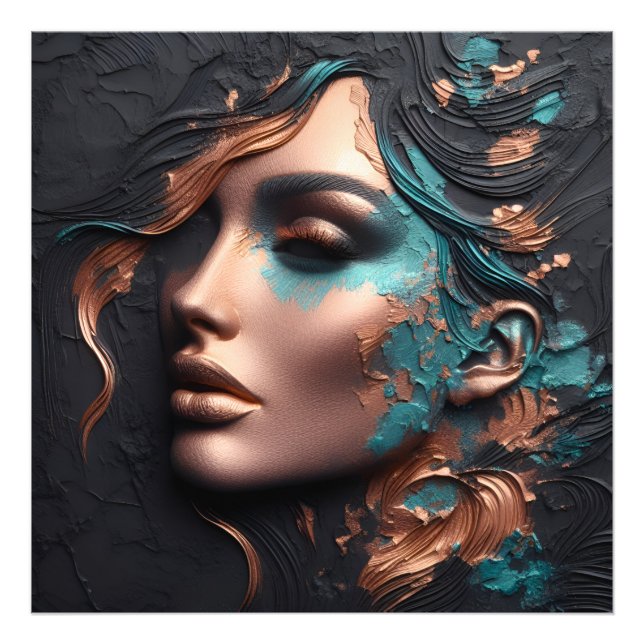 Kopparkvinna - skapande av aviär influensa fototryck (Framsidan)